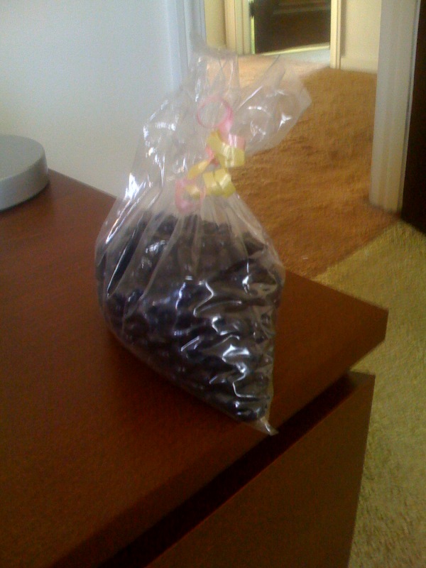 Perhaps my favorite thing about Easter. I get a bag of black jelly beans. They're all mine.